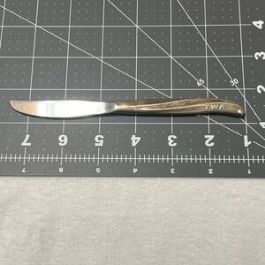 TWA Airplane Travel Silver Tone Butter Spreader Knife Utensil Airline